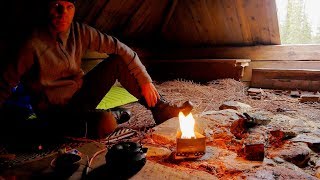 Tjadnes  Shelter from Wind and Rain in the Old Sami Camp [upl. by Ybbor]