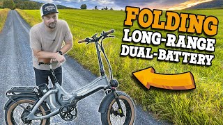 Foldable LongRange EBike with Dual Battery Power  Luckeep X1 Pro Review [upl. by Aryajay]