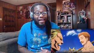 ESCANOR VS ALL MIGHT RAP BATTLE  RUSTAGE ft Daddyphatsnaps reaction [upl. by Clarine]