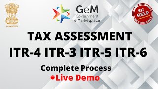 Tax Assessment In Gem  Tax assessment in gem itr 4  tax assessment in gem problem solution  GeM [upl. by Eam]