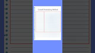 The Basics of the Cornell Note Taking Method [upl. by Yves]