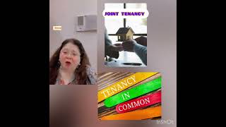 JOINT TENANCY amp TENANTS IN COMMON [upl. by Ynnaffit]