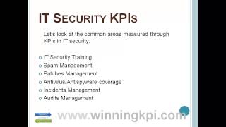 IT Security KPIs Example [upl. by O'Meara600]