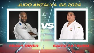 Saito Tatsuru VS Teddy Riner Final Antalya Grand Slam 2024 [upl. by Treb]