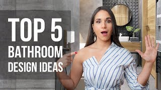 Top 5 Bathroom Interior Design Ideas and Home Decor  Tips and Trends [upl. by Alduino]