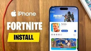 How to install Fortnite outside EU on iOS 12 to 186 iPhone fortnitecommunity fortnitemobile ios [upl. by Htiduy]