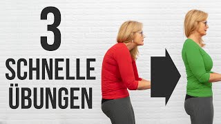 Rundrücken loswerden Teste diese 3 Übungen gegen deine schlechte Haltung [upl. by Audrey]