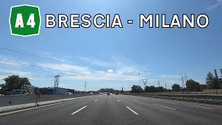 Italy A4 Brescia  Milano Autostrada Serenissima [upl. by Janot]