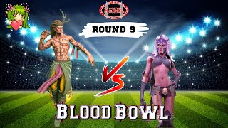 Last game before playoffs Wood elves vs dark elves in the biggest Blood Bowl 3 league [upl. by Bekelja]