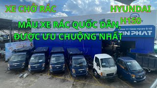 Xe thum gơm rác HYUNDAI H150 5 khốitải trọng 11 tấn có bửng nâng [upl. by Dallas]