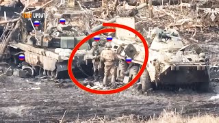 Ukrainian FPV Drone Action wipe out Russian Positions Hiding in Trench Columns [upl. by Nadabb]