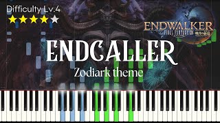 【上級】FFXIV ENDCALLER 〜ゾディアーク討滅戦〜 Piano Cover Tutorial [upl. by Kenney]