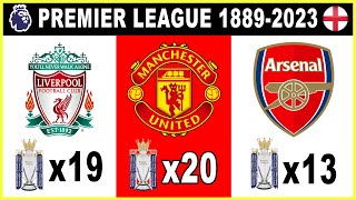 Premier League 18892023 🏴󠁧󠁢󠁥󠁮󠁧󠁿 • ALL WINNERS [upl. by Stricklan332]