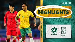 Australia v Korea Republic  Highlights  AFC Asian Cup 2023 [upl. by Ainivad]