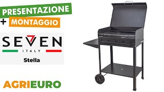 Presentazione e Montaggio del Barbecue in ferro Seven Italy Stella [upl. by Ylenats]