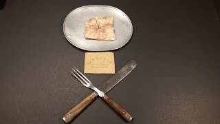 1863 American Civil War Hardtack Oldest Cracker Ever Eaten Military MRE Food Review Tasting Test [upl. by Annoyi]