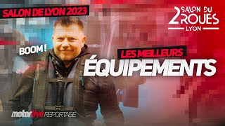 Salon 2 roues Lyon 2023  Les meilleurs équipements  MOTORLIVE [upl. by Aminta]