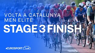 PHENOMENAL PERFORMANCE 🤩  Stage 3 Finish Volta a Catalunya 2024  Eurosport Cycling [upl. by Leribag563]