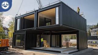 Building a 2Floor Shipping Container Home with a Terrace Start to Finish mlgkontejneri3283‬ [upl. by Annairdua]