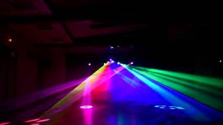 Show lumineux Laser multicouleur et Lyres beam 7r [upl. by Kemp]