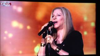 Barbra Streisand sings birthday Shimon Peres nation building Jerusalem 2013 [upl. by Ynaffit213]