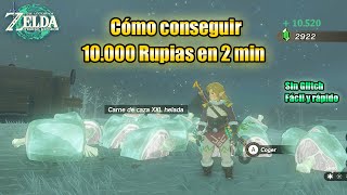 Cómo conseguir 10000 rupias en 2 minutos en zelda tears of the kingdom Sin Glitch rápido y fácil [upl. by Encrata]