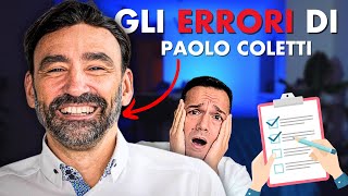 Gli INVESTIMENTI SBAGLIATI di PaoloColetti Errori da EVITARE [upl. by Ibocaj]