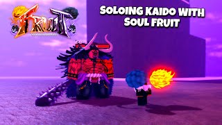 SOLOING KAIDO WITH SOUL IN FRUIT BATTLEGROUNDS [upl. by Niahs]