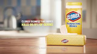 Clorox® Disinfecting Wipes in the Easy to Pull Pack [upl. by Esinrahs871]