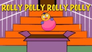 Rolly Polly Rolly Polly  Nursery Rhymes With Lyrics  Popular English Rhymes For Kids [upl. by Klug470]