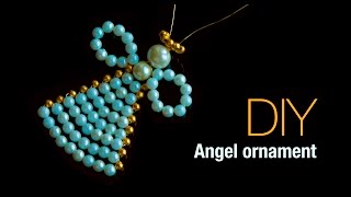 angel ornaments make great christmas decorations for christmas tree  Beads art\vineeta mishra [upl. by Lorak291]