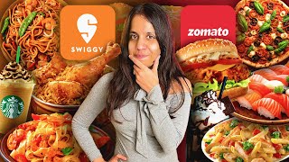 BEST RATED Food Challenge 😱😱  Zomato VS Swiggy  sosaute [upl. by Led]