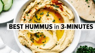 HOW TO MAKE HUMMUS  healthy amp easy hummus recipe [upl. by Pilloff]