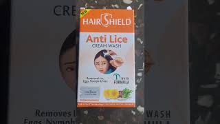 How to remove Lice short  product name is Hair Shield Anti lice cream wash🤔🫣🫣👍👍👍 [upl. by Eipper717]