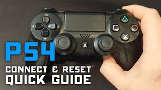 How to Reset amp Connect PS4 Controller to PC amp PS4 🎮 Quick Guide [upl. by Bora]