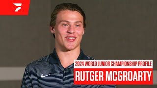 2024 World Juniors Profile Why Captain Rutger McGroarty Is The Heart And Soul Of Team USA [upl. by Tann546]