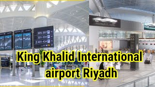 king khalid airport riyadh terminal 5  AJ hum dost ko leny ja rhy han airport par  car parkings [upl. by Amii]