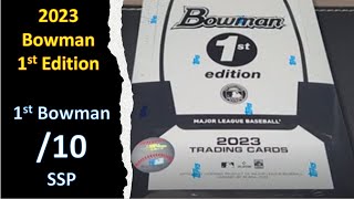 1st Bowman 10 SSP  2023 Bowman 1st Edition Review [upl. by Stegman]