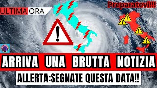 METEO ITALIA ARRIVA UNA BRUTTA NOTIZIA TEMPESTE E GRANDINE SU QUESTE ZONE ECCO LE DATE DA SEGNARE [upl. by Llehsram]