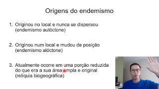 Aula 10a  Endemismo [upl. by Luoar]