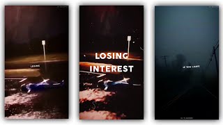 Losing Interest Lyrics Edit 💔 shorts losinginterest aesthetic [upl. by Yelats]