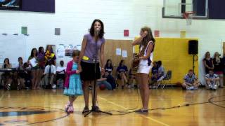 14yearold Abby Miller performs quotIf I Can Hold Your Handquot at halftime written by Andy Grube [upl. by Caron]