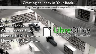 How to Build an Index on LibreOffice [upl. by Ashlen]