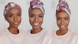 6 SIMPLE QUICK amp EASY WAYS TO STYLE 1 HEADWRAPTURBANHEADSCARF [upl. by Virgy985]