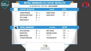 QNCA T20 Championship Round 5  Nepali Warriors v Expert Nepalese [upl. by Ayanet]