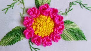 Hand Embroidery Caston Roses [upl. by Ceporah791]