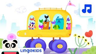 WHEELS ON THE BUS 🚌🎶 Nursery Rhymes  Lingokids [upl. by Staal201]