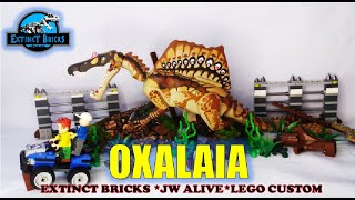 OXALAIA LEGO CUSTOM DINOSAUR I JURASSIC WORLD ALIVE I ΟΧΑΛΑΙΑ I ออกซาไลอา oxalaia lego legodino [upl. by Ailina]