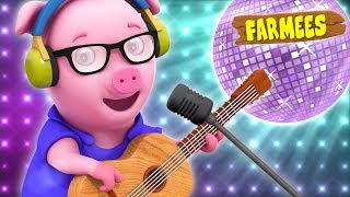 Oink Oink Pig  Original Nursery Rhyme  Childrens song  Baby Rhymes  Kid Songs Farmees [upl. by Coppins]