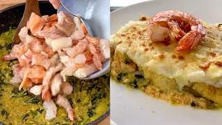 Recette Gratin de Poisson et Crevettes au four😋👌 [upl. by Ahsilek]